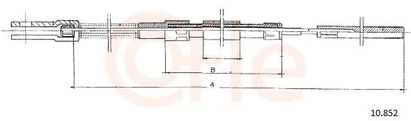 Szybka dostawa Cięgło, hamulec postojowy COFLE 10.852