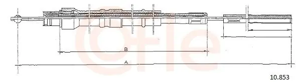 Oferta limitowana Cięgło, hamulec postojowy COFLE 10.853