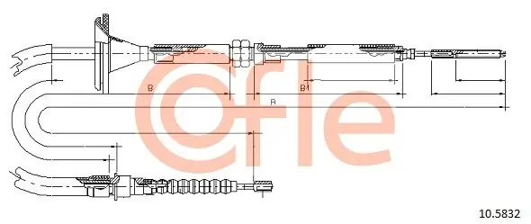 Bestseller Cięgło, hamulec postojowy COFLE 10.8532