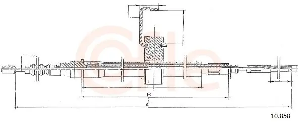 Niska cena Cięgło, hamulec postojowy COFLE 10.858