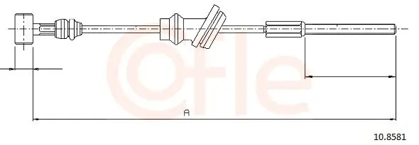Cięgło, hamulec postojowy COFLE 10.8581 Kup online