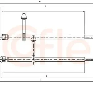 Cięgło, hamulec postojowy COFLE 10.8582 Oferta