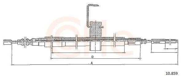 Cięgło, hamulec postojowy COFLE 10.859 Najlepsza cena