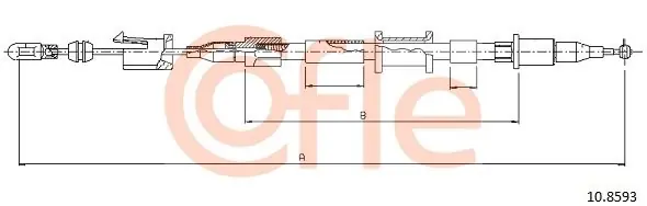 Cięgło, hamulec postojowy COFLE 10.8593 Oferta czasowa