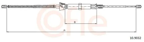 Wysoka jakość Cięgło, hamulec postojowy COFLE 10.9032