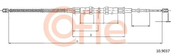 Wysoka jakość Cięgło, hamulec postojowy COFLE 10.9037