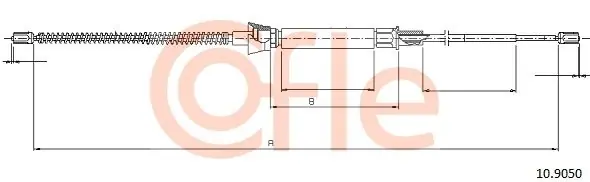 Cięgło, hamulec postojowy COFLE 10.9050 Obniżka ceny