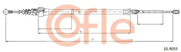 Cięgło, hamulec postojowy COFLE 10.9055 Nowość