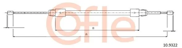 Wyjątkowa oferta Cięgło, hamulec postojowy COFLE 10.9322