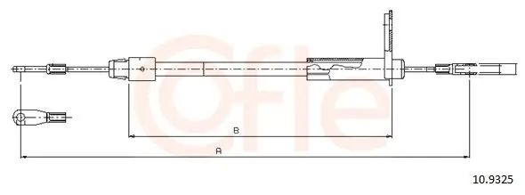 Cięgło, hamulec postojowy COFLE 10.9325 Oferta limitowana