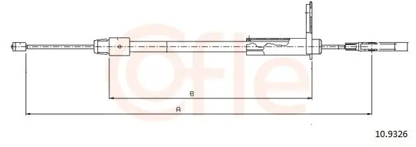 Szybka dostawa Cięgło, hamulec postojowy COFLE 10.9326