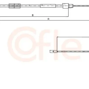 Cięgło, hamulec postojowy COFLE 10.9328 Ostatnie sztuki
