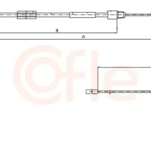 Bezpieczne zakupy Cięgło, hamulec postojowy COFLE 10.9330