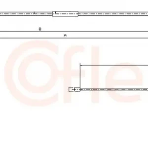 Cięgło, hamulec postojowy COFLE 10.9331 Ekspresowa dostawa