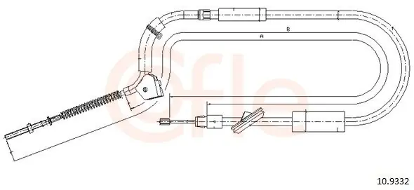 Rabat Cięgło, hamulec postojowy COFLE 10.9332
