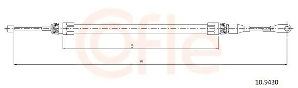 Cięgło, hamulec postojowy COFLE 10.9430 Najlepsza cena
