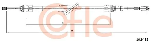 Cięgło, hamulec postojowy COFLE 10.9433 Taniej