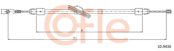 Cięgło, hamulec postojowy COFLE 10.9436 Bezpieczna płatność