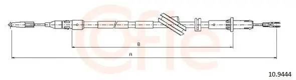 Wyjątkowa oferta Cięgło, hamulec postojowy COFLE 10.9444