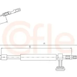 Obniżka ceny Cięgło, hamulec postojowy COFLE 10.9449
