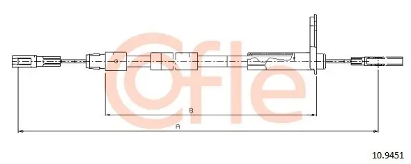 Cięgło, hamulec postojowy COFLE 10.9451 Bezpieczne zakupy