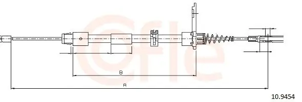 Cięgło, hamulec postojowy COFLE 10.9454 Oferta czasowa