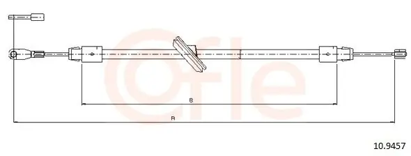 Szybka dostawa Cięgło, hamulec postojowy COFLE 10.9457