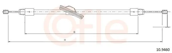 Najlepsza cena Cięgło, hamulec postojowy COFLE 10.9460