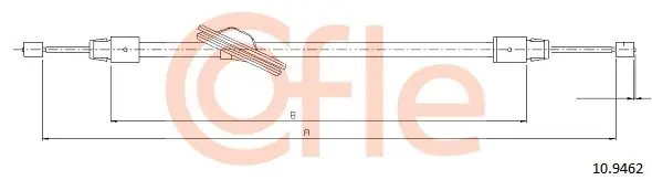 Cięgło, hamulec postojowy COFLE 10.9462 Ograniczona ilość