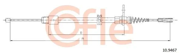 Cena promocyjna Cięgło, hamulec postojowy COFLE 10.9467