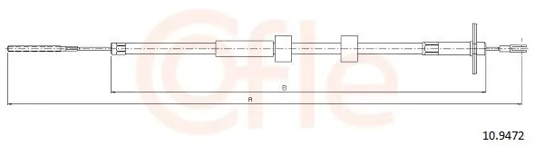 Cięgło, hamulec postojowy COFLE 10.9472 Zamów teraz