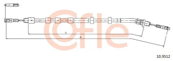 Cięgło, hamulec postojowy COFLE 10.9512 Wyjątkowa oferta