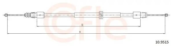 Cięgło, hamulec postojowy COFLE 10.9515 Do wyczerpania zapasów