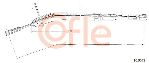 Cięgło, hamulec postojowy COFLE 10.9572 Cena promocyjna