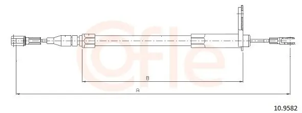 Cięgło, hamulec postojowy COFLE 10.9582 Bezpieczna płatność