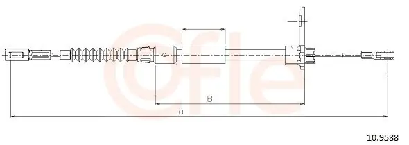 Niska cena Cięgło, hamulec postojowy COFLE 10.9588