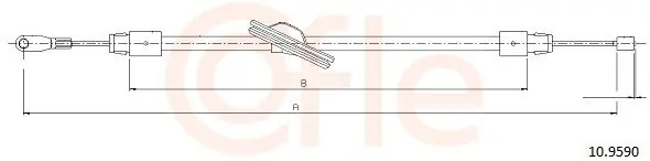 Cięgło, hamulec postojowy COFLE 10.9590 Hit cenowy
