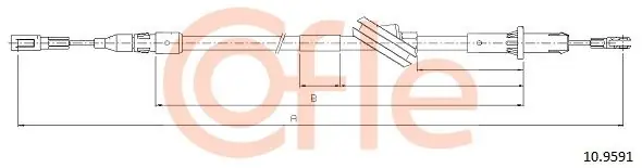 Cięgło, hamulec postojowy COFLE 10.9591 Tylko dziś