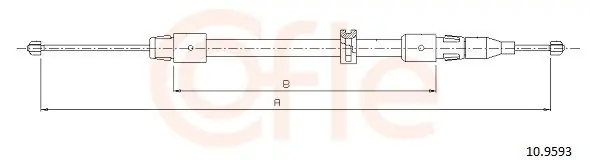 Cięgło, hamulec postojowy COFLE 10.9593 Sprawdź teraz