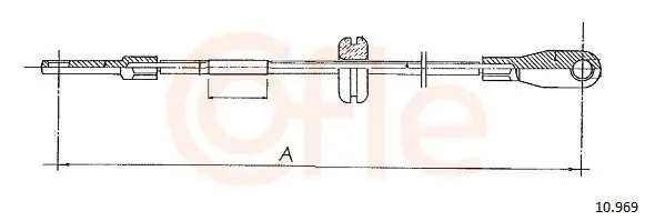 Cięgło, hamulec postojowy COFLE 10.969 Zamów dziś