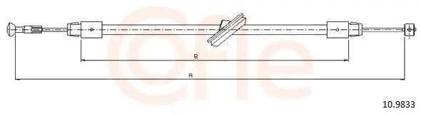 Cięgło, hamulec postojowy COFLE 10.9833 Kup online