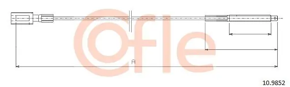 Rabat Cięgło, hamulec postojowy COFLE 10.9852