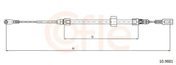 Najlepsza cena Cięgło, hamulec postojowy COFLE 10.9881