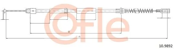 Wysoka jakość Cięgło, hamulec postojowy COFLE 10.9892