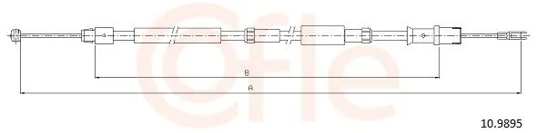 Bestseller Cięgło, hamulec postojowy COFLE 10.9895