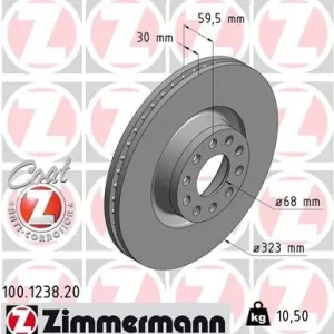 Tarcza hamulcowa ZIMMERMANN 100.1238.20 Premium