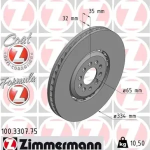 Tarcza hamulcowa ZIMMERMANN 100.3307.75 Najlepsza cena