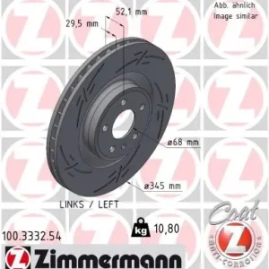 Dostępne od ręki Tarcza hamulcowa ZIMMERMANN 100.3332.54