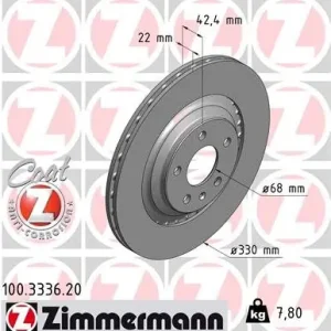 Tarcza hamulcowa ZIMMERMANN 100.3336.20 Cena promocyjna