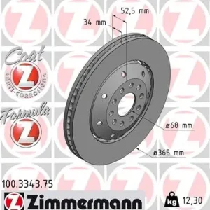 Tarcza hamulcowa ZIMMERMANN 100.3343.75 Bestseller